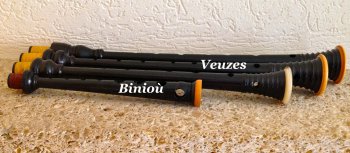 My veuze chanters (C,A,G) and binioù G chanter